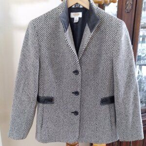 Elegant Classy Jacket, Talbots, Wool - 100 %, Size - 8P